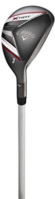 Callaway X HOT Hybrid Golf Club, Right Handed, Regular Flex, Black/Silver, 22 Degrees, Men's Adult Male Golfers