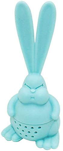 1PC Tea Strainer Healthy Rabbit Shape Silicone Tea Infuser Reusable Tea Bag Tea&Coffee Strainer Teapot Accessory(Sky Blue)