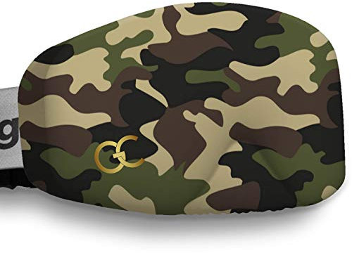 GogglesCover Premium: Protective ski and snowboard goggles cover, green camo design