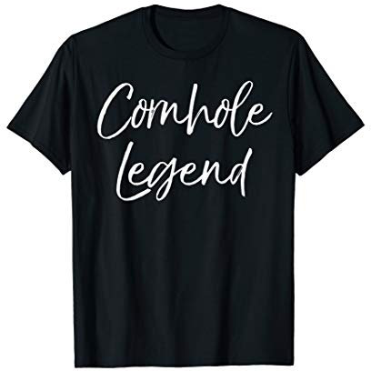 Cute Cornhole Gift for Champions Trophy Fun Cornhole Legend T-Shirt