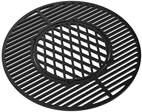onlyfire Cast Iron Grill Grate Replacement Gourmet BBQ System for Weber 22inch Kettle Charcoal Grills