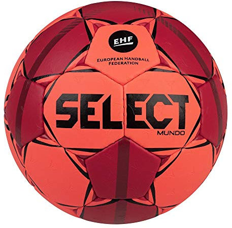 Select Mundo EHF Handball Mundo ORA-RED, Womens,Boy,Girl,Mens handballs, orange, 3 EU