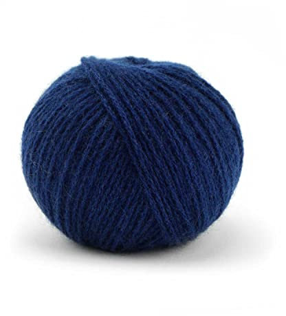 25 g Pascuali Cashmere 6/28 | 100% Kaschmirwolle Bio Kaschmir zum Stricken und Häkeln, Farbe:Navy 32
