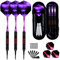 Sinwind Dartpfeile mit Kunststoffspitze für Elektronische Dartscheibe 3 Stück Soft Darts Pfeile Set, 18 Gramm Profi Softdarts Dartpfeil und Extra Schafts Flights Dartspitzen Anti-Lose Gummiringe