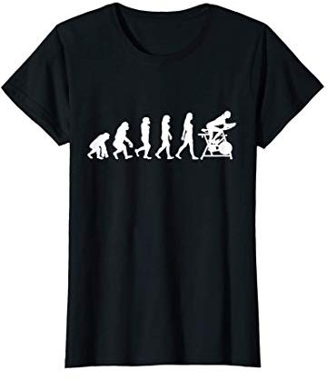 Damen Spinning Evolution Frau Speedbike | Fitness Heimtrainier T-Shirt