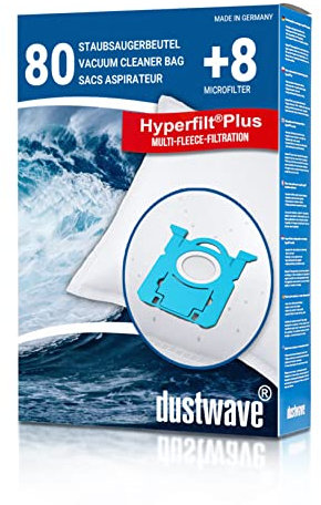 80x dustwave® Staubsaugerbeutel für AEG VX4, VX6 alle Versionen komp. zu GR201, S-Bag & Swirl PH86 + Microfilter/Markenfiltertüten - Made in Germany