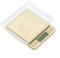 Mini Electronic Kitchen Scale Precision postal Food Diet scale for Cooking Baking Measure Tools with 2 trays (Color : Gold, Size : 2000g/0.1g)