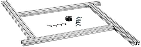 Ottertools - Frässchablone Basic-Line für rechteckige Ausschnitte mit der Oberfräse - verstellbar (300mm x 300mm)