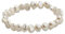 Secret & You Perlenarmband Keshi Natürliche Süßwasser Barocca-Zuchtperlen Damenarmband Naturfarben - 18 cm elastisches Armband.