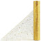 OSVINO Tischläufer Gold 30 cm x 10 m Mit Pailletten Deko Weihnachten Tischdeko Geburtstag Tischdecke Papierrolle Tischband Deko Taufe für Deko Hochzeit Esstisch Wohnzimmer Party Urlaub Handwerk