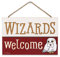 Harry Potter Wizards Willkommens-Willkommens-Wanddekoration aus Holz – lustiges Harry-Potter-Schild für Heimdekoration