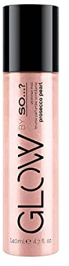 Glow By So…? Womens Prosecco Pearl Perfume Mist, Illuminating Shimmer Body Mist for Women 140ml