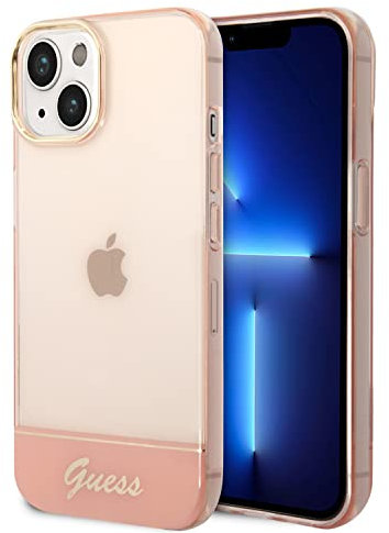 Guess GUHCP14MHGCOP hülle für iPhone 14 Plus 6,7 rosa/pink hardcase Translucent