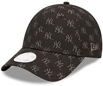 New Era MLB League Essential Cap für Damen der New York Yankees Monogram Teamlogo NY Strapback-Verschluss - One-Size