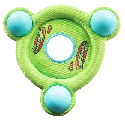 Jazwares Wham-O Pets Frisbee Floatsbee - Wasser- und Landspiel-Frisbee - Ball und Disc Hundespielzeug