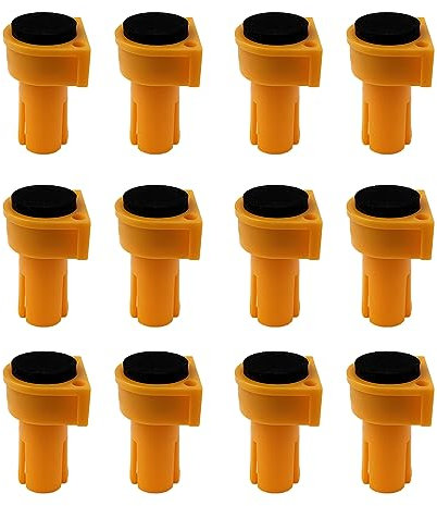 Bench Dogs - 12pcs Bench Dog Clamp, Bench Clamps With Non-Slip Pads, Table Stop MFT Accessories for 3/4 Inch Workbench Dog Holes, Bench Bog Tools for Woodworking (19mm)