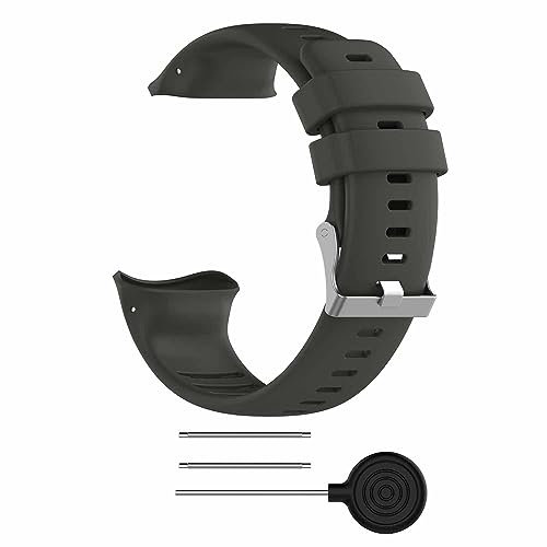 Armband Ersatzarmbänder für Polar Vantage V,Weich Langlebig Ersatz Uhrenarmbänder.Damen Herren Sport Dauerhaft Hautfreundlich, Silikon ,22MM (Grau)