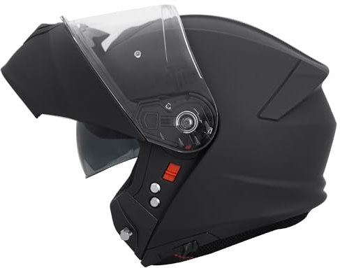 Zorax Safari Matt Black XXL (63-64cm) Double Visor Full Face Motorcycle Motorbike Helmet ECE 2206 Approved