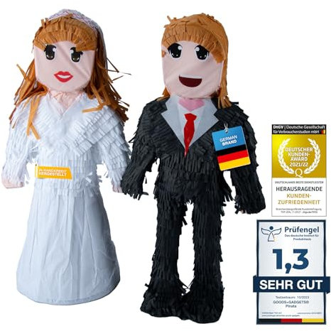 Pinata Party-Dekoration zum Befüllen mit Süßigkeiten für Kinder-Geburtstag Hochzeit Party (Brautpaar)
