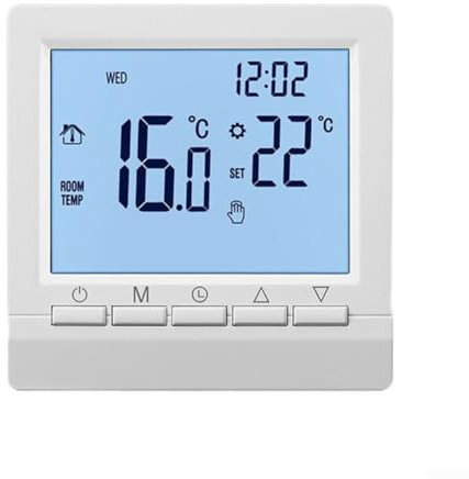 Getdoublerich Termostato Ambiente Digitale, Termostato Wifi per Caldaia a Gas Termostato Intelligente per Ambiente Programmabile Settimanale per il controllo della temperatura ambiente