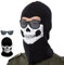 BDSHUNBF Gesichtsmaske, Ghost Maske Call of Duty Sturmhaube Skull Maske Balaclava, Winddichter und Warmer Kopfschmuck für Kifahren, Motorräder, Fahrräder Schwarz, Schwarz Halloween Party Cosplay