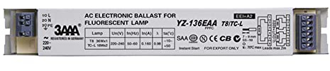 FETT Elektronisches Vorschaltgerät für Leuchtstofflampe T8 (Größe: YZ-136EAA)