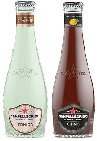 48er-Pack Testpaket San Pellegrino Chinotto Alkoholfreies Getränk + Tonica Rovere Alkoholfreies Getränk 20cl Einweg-Glasflasche
