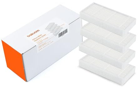 BAKUUM x4 Filtri per Conga 999 Origin. Confezione filtri. Pack Ricambi e Accessori per Robot Aspirapolvere