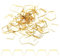 PATIKIL 10x10mm Pasadores Conectores de Candelabro de Cobre, 200 Piezas de Clips de Cristal para Fijar Partes de Candelabros, Repuestos de Candelabro, Dorado