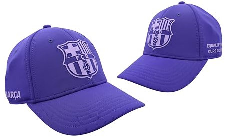 Barcelona Barça-Kappe, Lila, offizielles Lizenzprodukt, Erwachsenengröße, verstellbar, dunkelviolett, 58