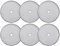 GVRGO Lot de 6 filtres à piston à piston réutilisables de 10,2 cm en acier inoxydable et pièces de rechange pour cafetières et machines à thé de 1 000 ml, 963,9 g, 8 tasses