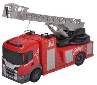 Smart BeBe Scania Camion jouet avec lumières et sons pour enfants (camion de pompiers avec échelles de levier-1)