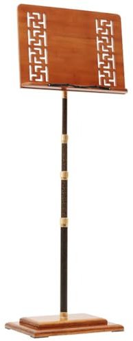 NILoykg& Dirigenten-Notenständer, zusammenklappbarer Notenständer/Notenorganizer aus Holz, höhenverstellbar für Verschiedene Aufführungsszenen,H