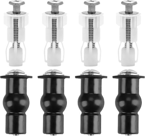 Hugwish 4pcs fijaciones tapa wc, tornillo tapa wc universal, tacos tapa wc, sujecion tapa wc, tapa wc fijacion superior