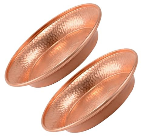 BESTOYARD 2Pcs Copper Buddha Water Fountain Holy Water Bowl for Home Decor Buddha Ornaments