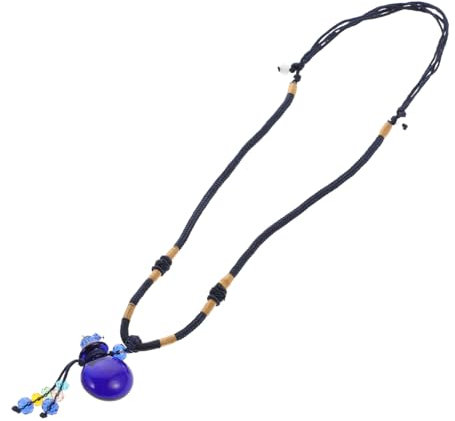 JPXXFM Ätherische Ölflasche, Aromatherapie-Halskette, antike Parfüm-Halskette, Halsanhänger, Dekor, Schmuck, Halskette, Duftdiffusor, Aroma-Halskette, Halsketten, Halsschmuck, weißes Glas