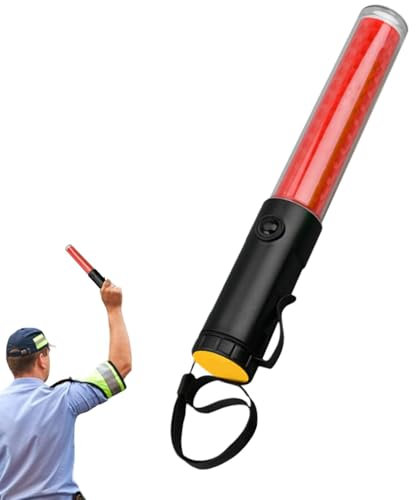 lyanny Verkehrs-Taschenlampen-Zauberstab, Verkehrs-Zauberstab - Wiederaufladbarer LED-Verkehrsleitstab | 10-Zoll-Flugsicherungsstäbe, LED-Sicherheitssignalstab mit seitlichem Clip für