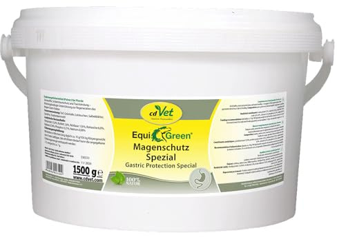 EquiGreen Magenschutz Spezial 1,5 kg | Ergänzungsfuttermittel für Pferde - Säurepuffer, Schleimhautschutz und Toxinbindung - fütterungsbedingte Unterstützung zur Regeneration des Magen-Darm-Traktes