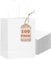 Gcardist 100-Packs weiße Geschenk-Taschen mit Griffen Bulk 8.3x6x3.15 kleine Größe Papiertüten mehrere Verwendungen (15x8x21, kleine Größe)