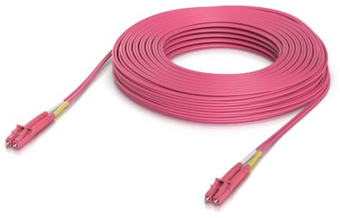 Cavo Fibra Ottica Ubiquiti OM4 Duplex LC 30 m