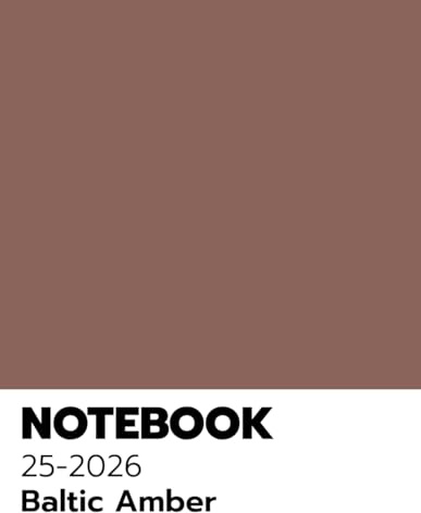 Pantone Style Notebook – baltic amber Edition | 8.5 x 11 in | 100 Lined Pages