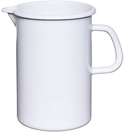 Riess 2176-033 Krug 12cm, 2L WEISS, Emaille, LBH 19.6x13.6x18.7, Gewicht, Herkunftsland Österreich