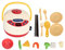 TOPINCN Colorful Rice Cooker Kitchen Cook Game with Music and Fruits for Toddlers, do Play Toys Play Toys (Red spray rice cooker)