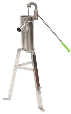 CFTGIW Manual Well Pump with Stand Stainless Steel Hand Shake for Home Garden Courtyard 8M Suction Easy Water the Pumpi Manual Well PumpWell PumpDeep Hand PumpStainless Steel