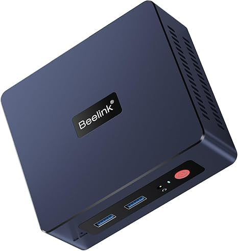 Beelink Mini PC SER3 3200U, AMD Ryzen 3 (bis zu 3,5 GHz), 16 GB DDR4, 500 GB M.2 PCIe 3.0 x4 SSD, Mini PC für leichte Spiele, LAN 1000 Mbit/s, Unterstützung für zwei Bildschirme, 4 x USB 3.2, W 11 Pro