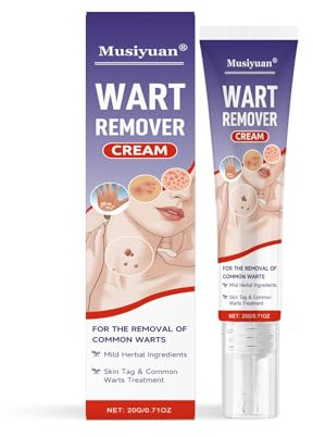 Wart Remover Cream 20g | Wart Removal for Common Warts, Suitable for Various Skin Types