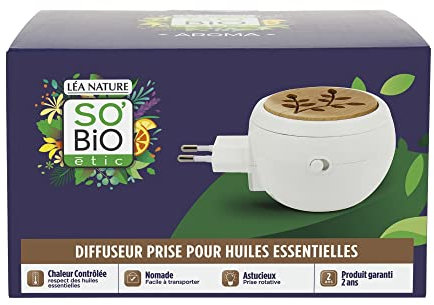 SO'BiO étic - Diffuseur d'huiles essentielles prise murale - Aroma