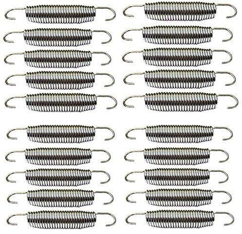 Koenig-Tom 20X Ersatz Trampolin Federn (Verbesserte Qualität 2023) ca. 138mm (für Trampolin ca. 240 244 305 366 bis 426cm ∅) Ersatzfeder