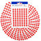 8mm Red Dot Stickers - Easy Peel Self-Adhesive Circle Labels for Colour Coding, Calendar, Scrapbooks & Organizing (Red - 1 Pack - 490 Stickers)