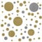 timalo® Wandtattoo selbstklebende Punkte Aufkleber bunte Kreise | 73071-tricolore-gold-gold-silber-81